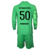 Officiële Voetbalshirt + Korte Broek Doelman Paris Saint-Germain Gianluigi Donnarumma 50 Derde 2021-22 Lange Mouw - Kids